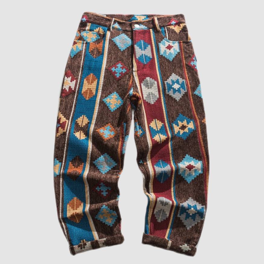 Style Core Aesthetics, New Style Trends Vintage Ethnic Embroidered Pants