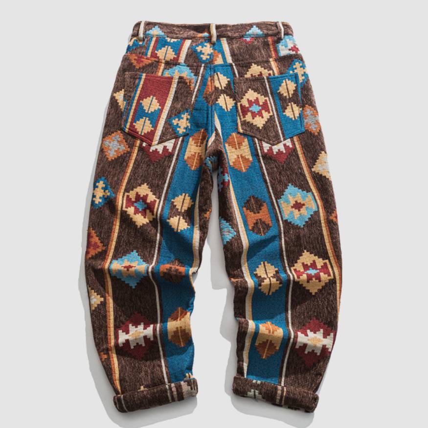 Style Core Aesthetics, New Style Trends Vintage Ethnic Embroidered Pants