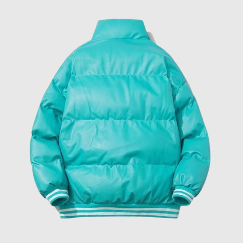 Style Core Aesthetics, New Style Trends Vintage Inspired PU Leather Padded Jacket