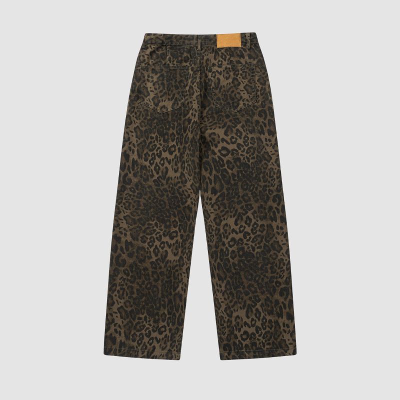 Style Core Aesthetics, New Style Trends Vintage Leopard Jeans