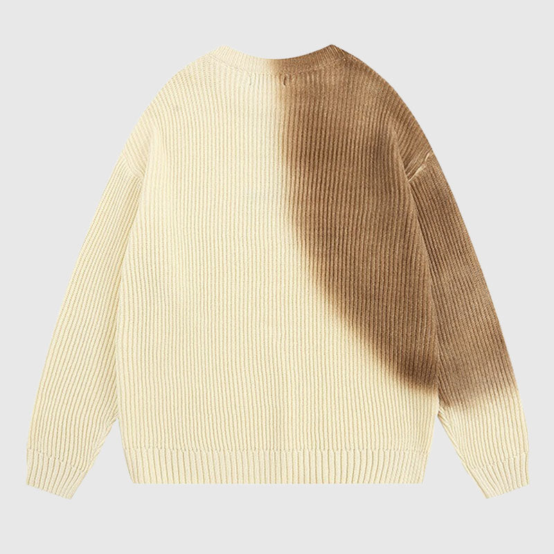 Style Core Aesthetics, New Style Trends Vintage Letter Embroidered Design Pullover