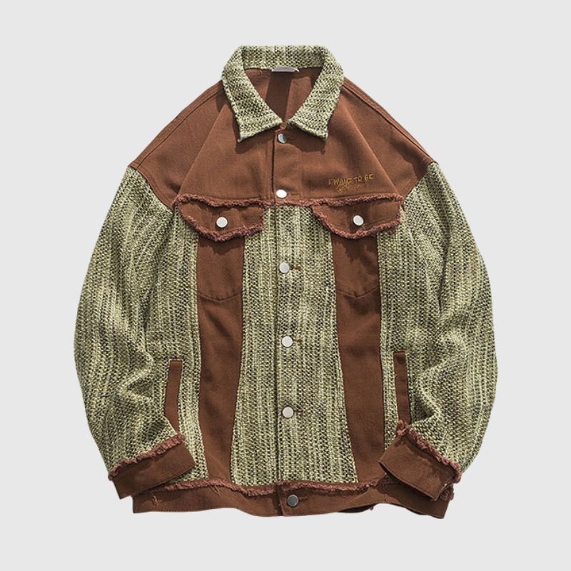 Style Core Aesthetics, New Style Trends Vintage Patchwork Jacket Outerwear