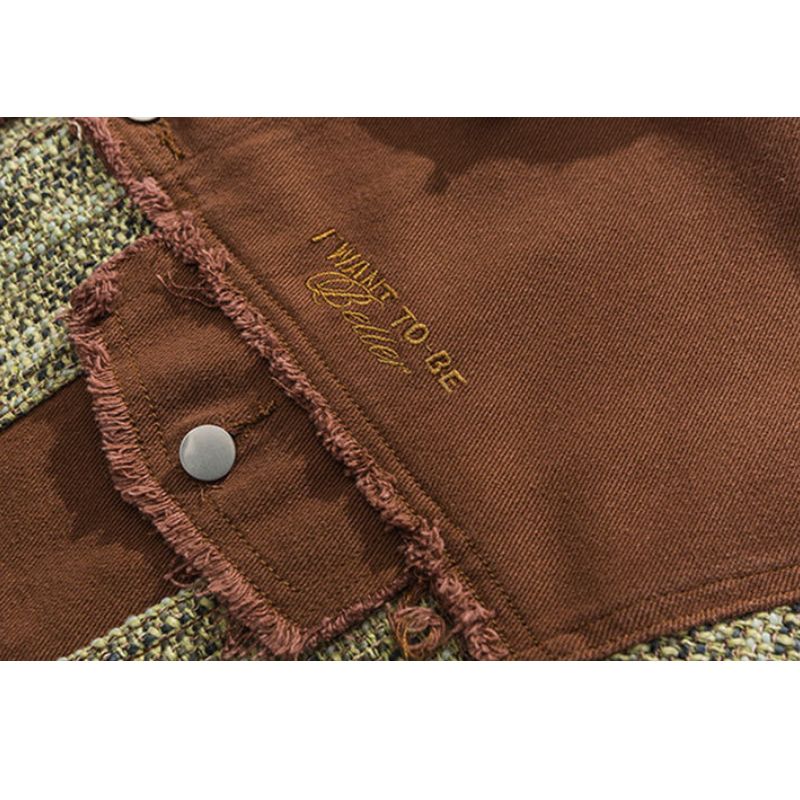 Style Core Aesthetics, New Style Trends Vintage Patchwork Jacket Outerwear