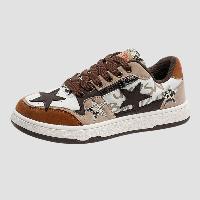Style Core Aesthetics, New Style Trends Vintage Star Design Sneakers