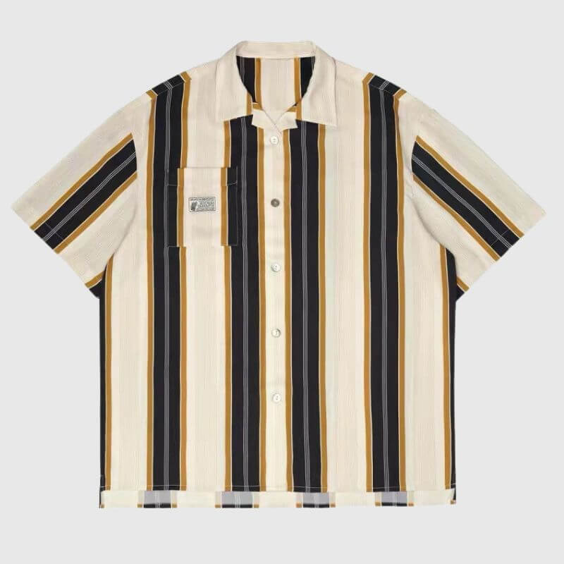 Style Core Aesthetics, New Style Trends Vintage Striped Design Shirt