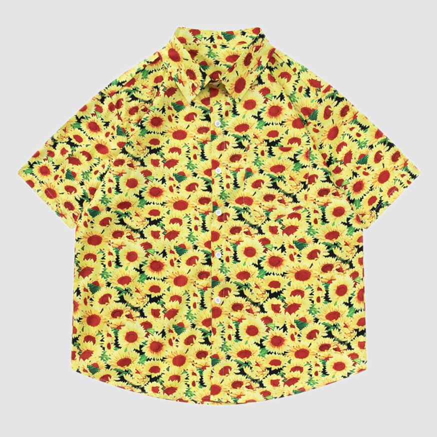 Style Core Aesthetics, New Style Trends Vintage Sunflower Shirt