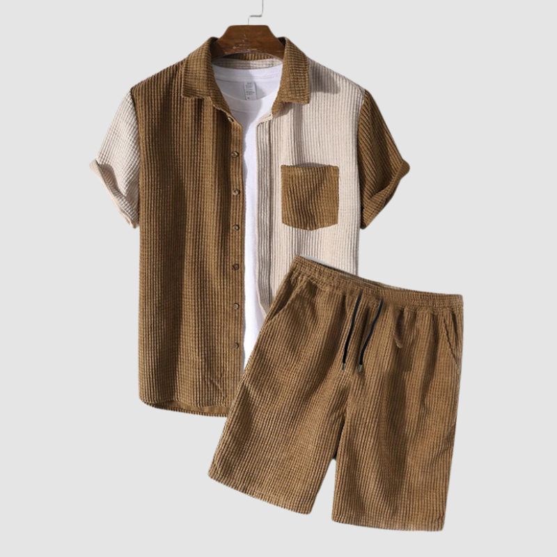 Style Core Aesthetics, New Style Trends Waffle Patchwork Corduroy Sets