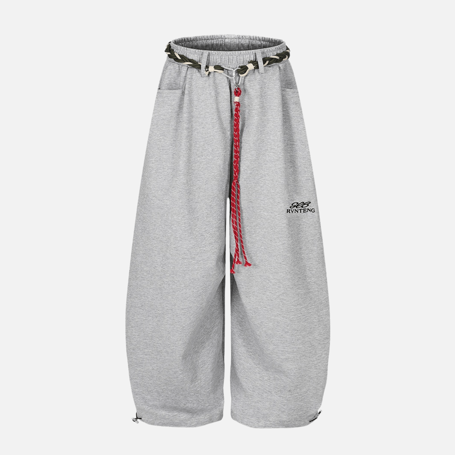 Style Core Aesthetics, New Style Trends Woven Belt Wide-Leg Pants