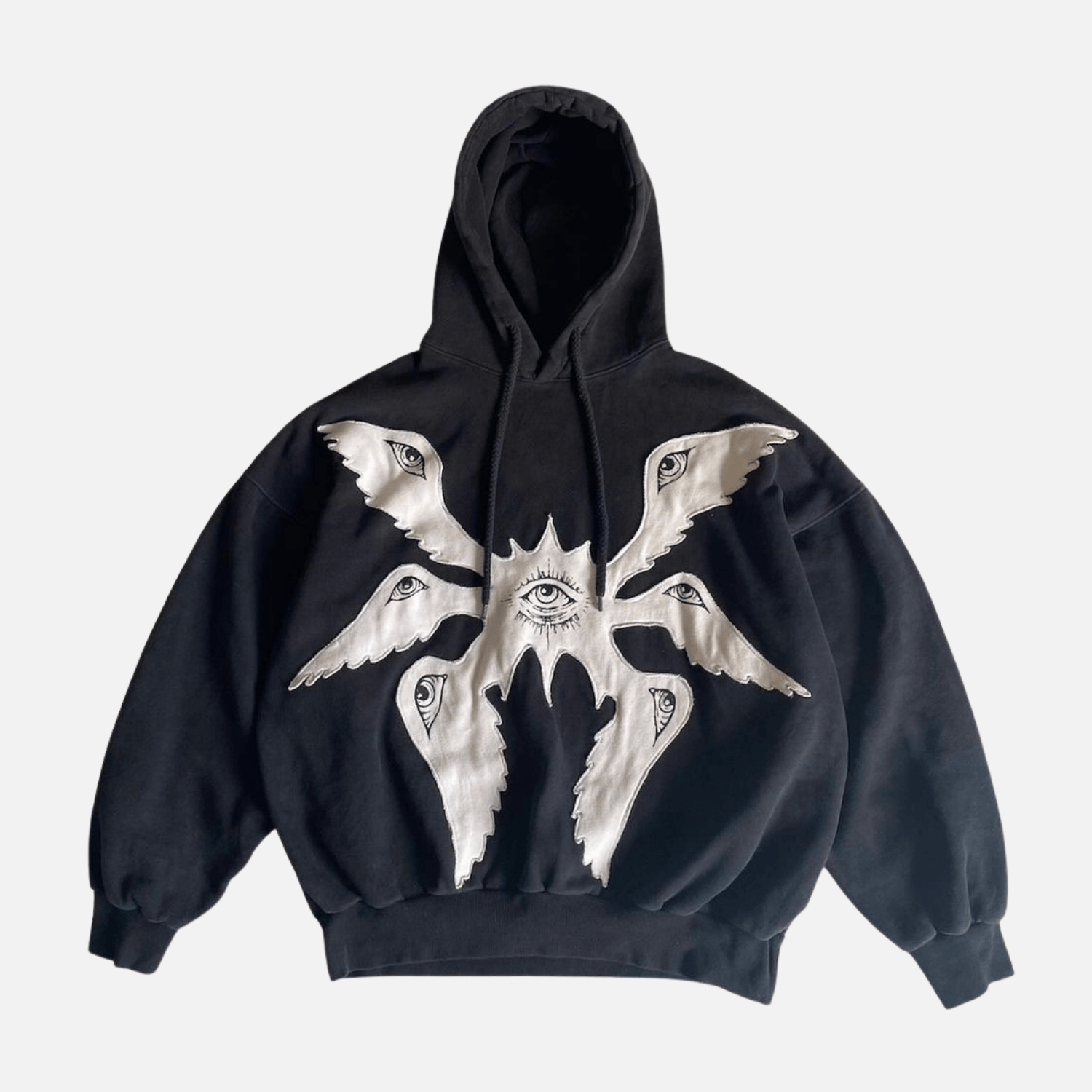 Style Core Aesthetics, New Style Trends Y2K Devil Eyes Graphic Hoodie