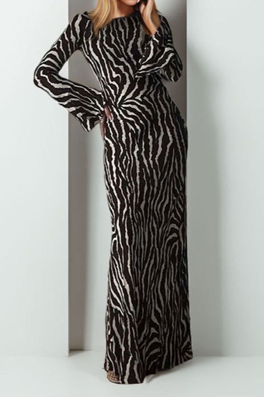 Bohemian Floral Print Long Sleeve Maxi Dress for Perfect Summer Fits