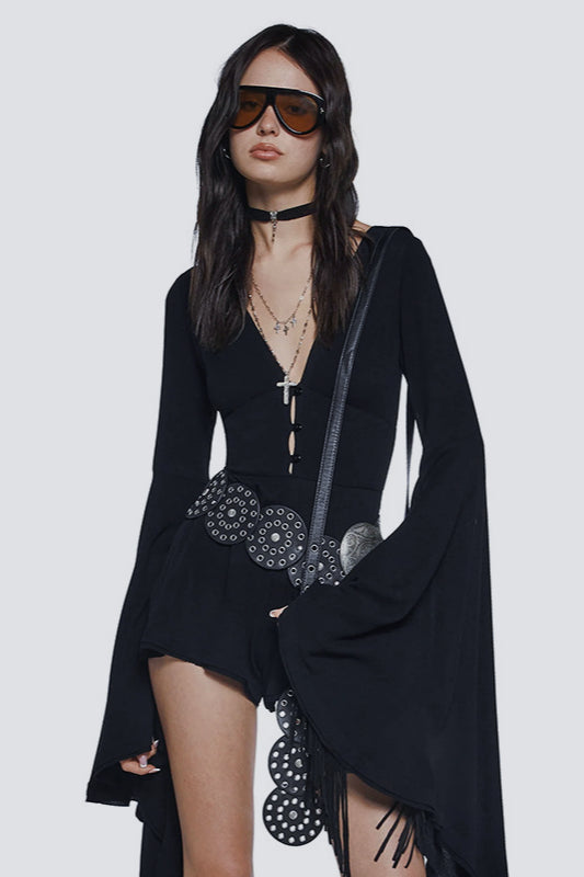 Summer Po, Slim Fit Long Sleeve Bodysuit Two S Set - Summer Fits