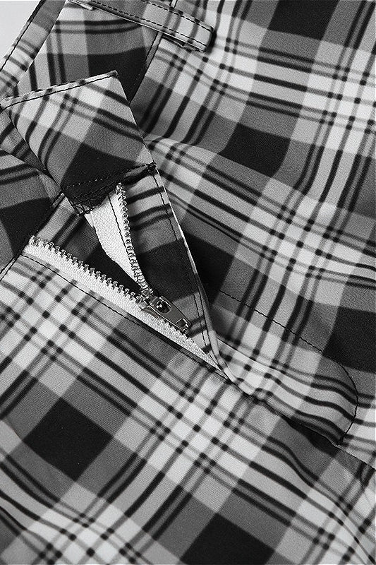 Summer Fashion Inspo, Vintage Plaid Wide Leg Cargo Pants