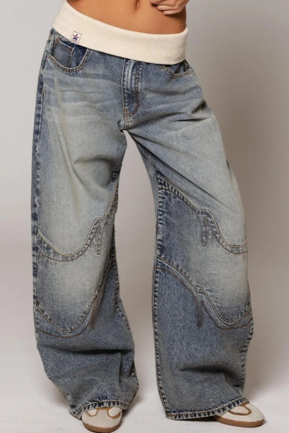 Vintage Washed Blue Denim Jeans: Perfect Summer Fits for Your Wardrobe