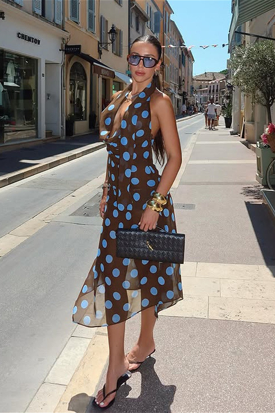 Winter Po Polka Dot Mesh Two Piece Set for Stylish Winter Fits