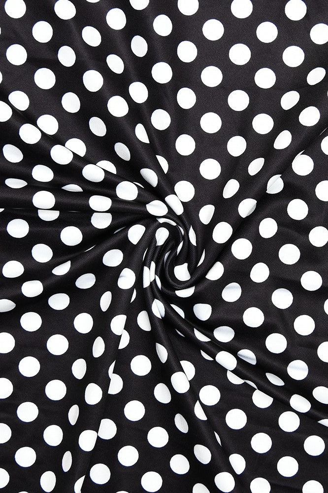 Winter to Summer Outfit Inspo, Sexy Polka Dot Halter Neck Bodycon Maxi Dress